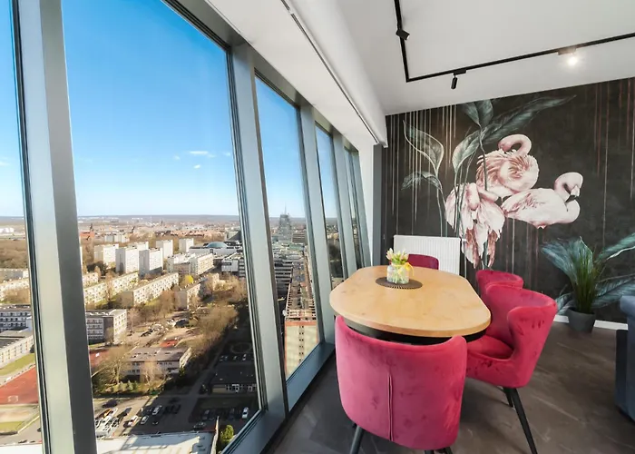 Ans Hanza Tower - 22nd Floor With View, Swimming Pool, Sauna, Jacuzzi, Viewing Terrace Szczecin